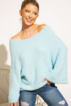 Load image into Gallery viewer, Off Shoulder Fuzzy Sweater
