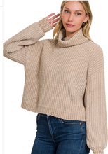 Load image into Gallery viewer, CHENILLE TURTLENECK SWEATER
